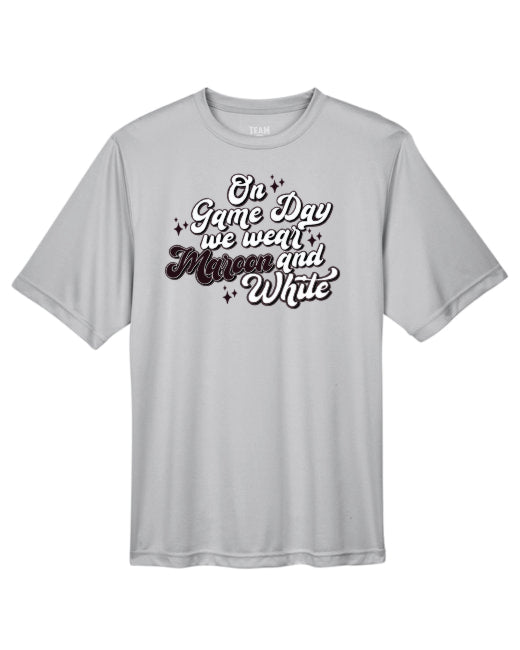 EC Game Day Maroon and White Drifit Tshirt