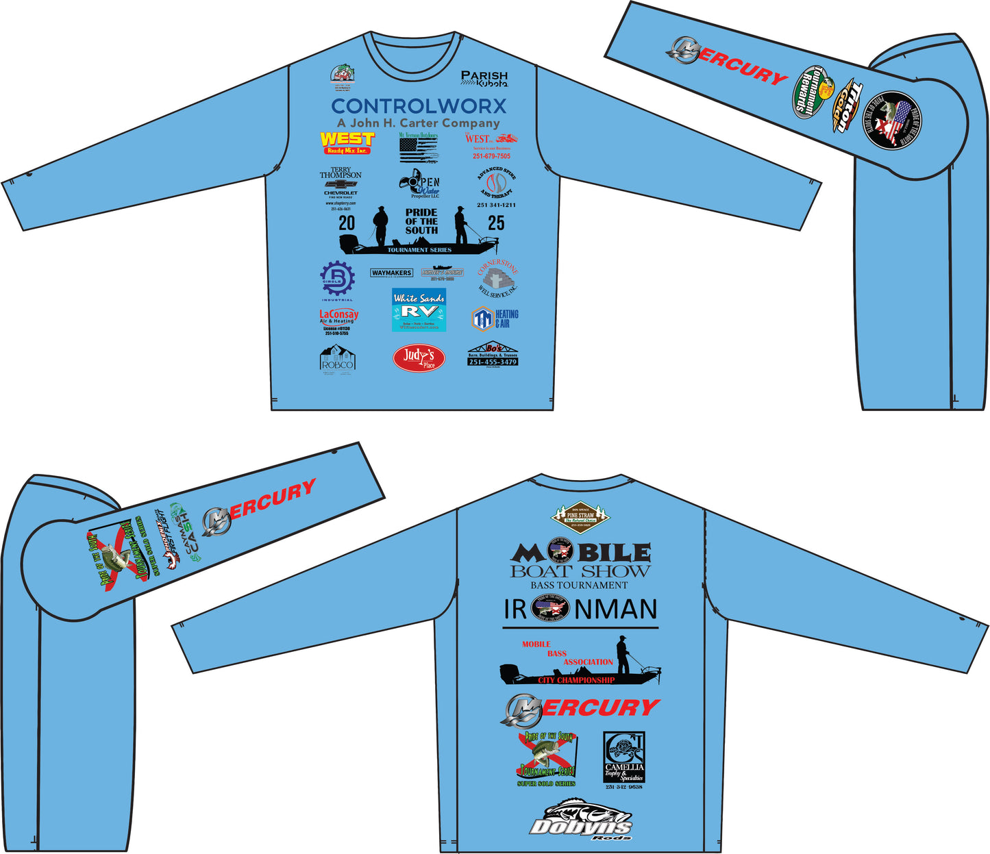 2025 Pride of the South Mobile Delta Tournament Series Short Sleeve Tshirt