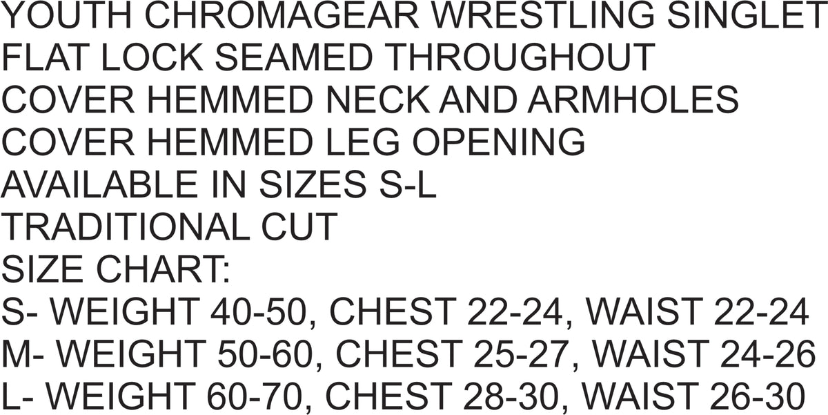 EC Wrestling Women's and Girl's Singlet