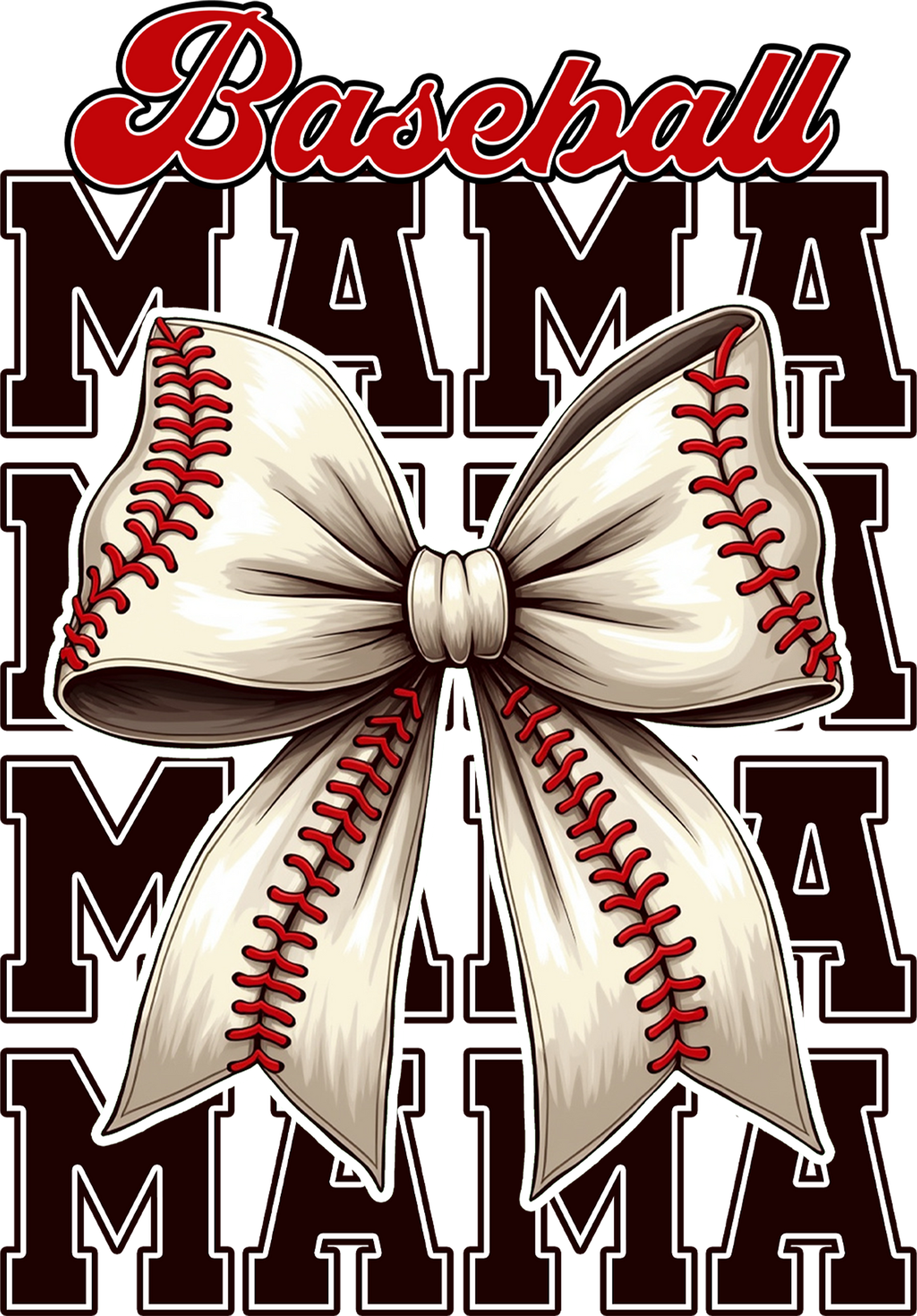 Baseball Mama Bow