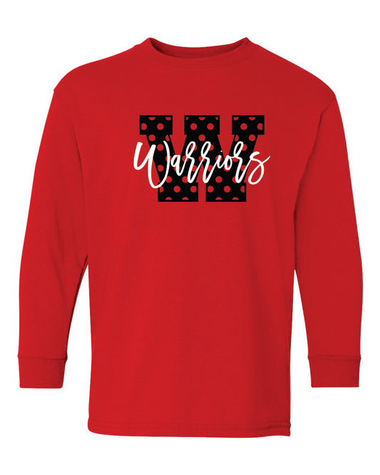 AES 25 Warrior Polkadot Adult Longsleeve