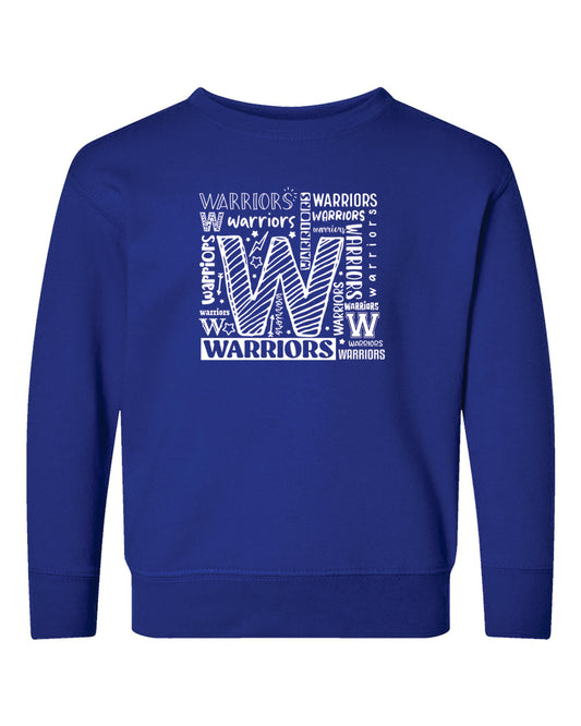 AES 25 Warrior Collage Toddler Sweatshirt