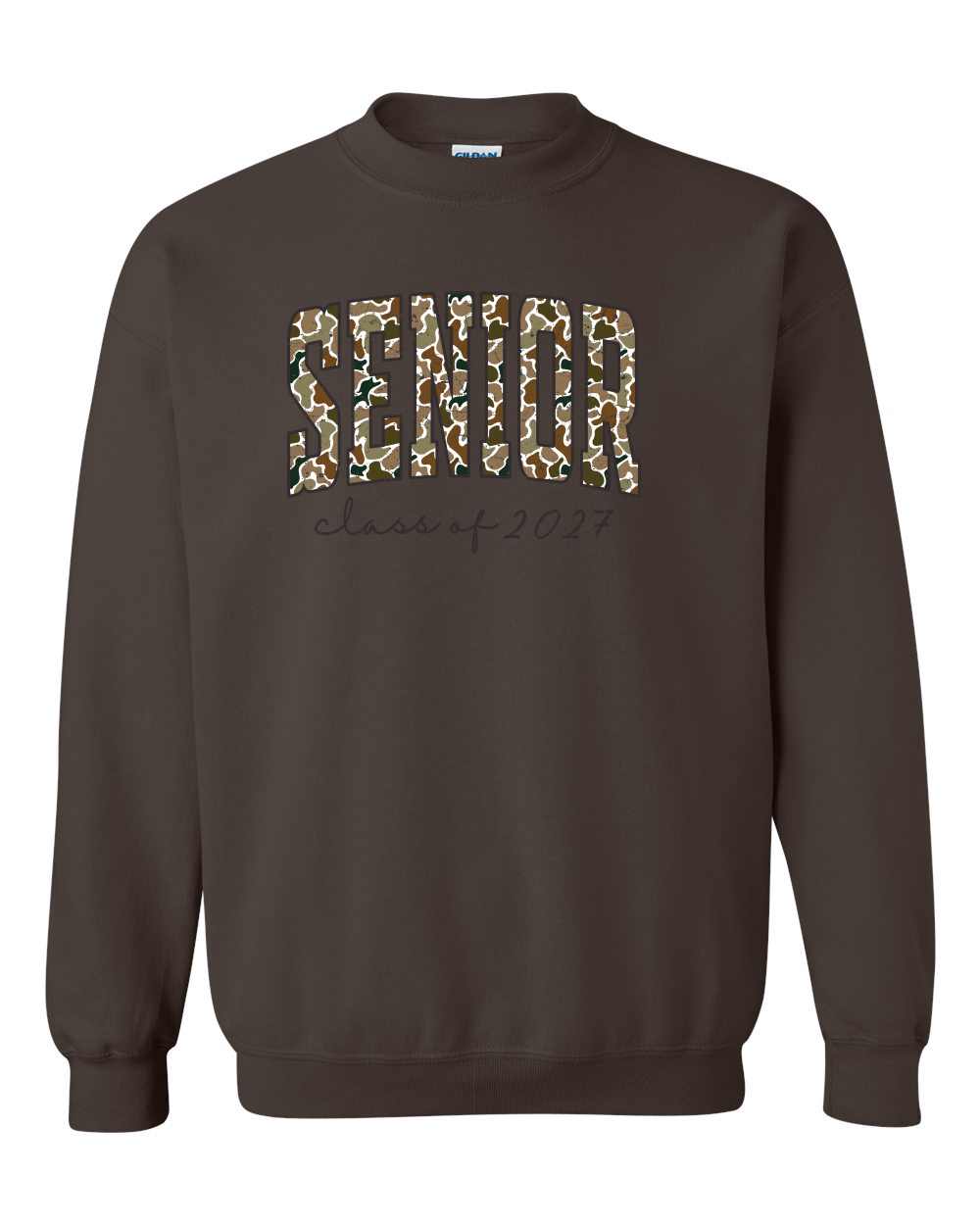 Senior Class of 2027 Camo edged in Black