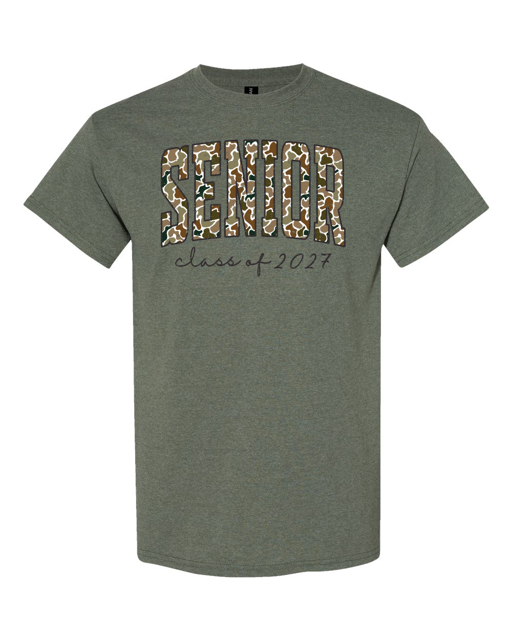 Senior Class of 2027 Camo edged in Black