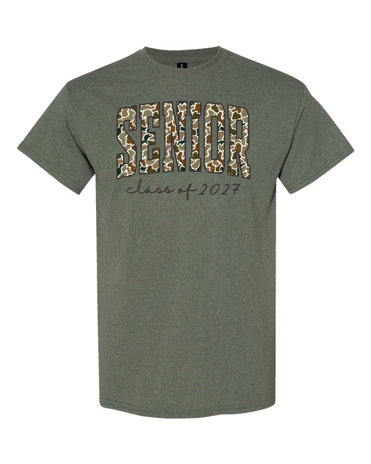 Senior Class of 2027 Camo edged in Black