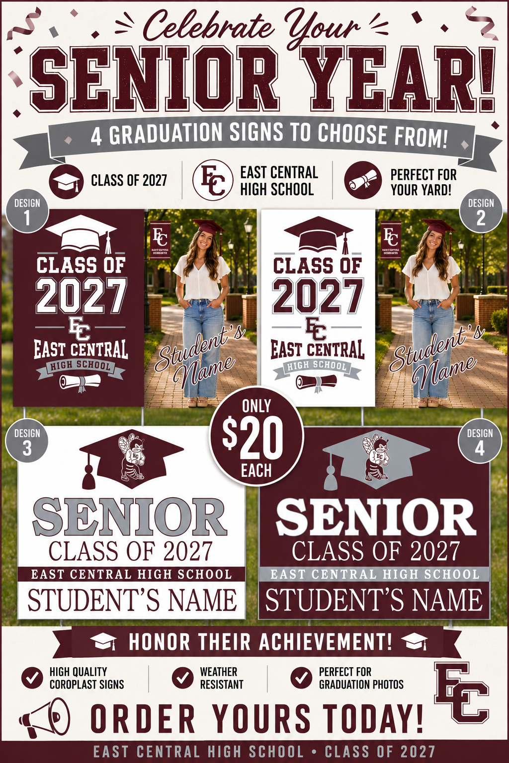 East Central Graduation Signs