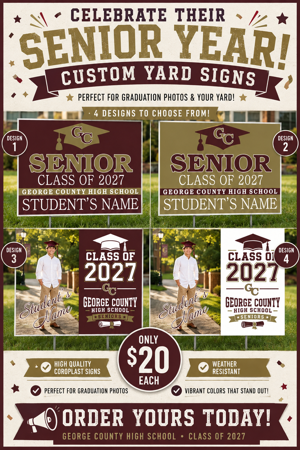 George County Graduation Signs