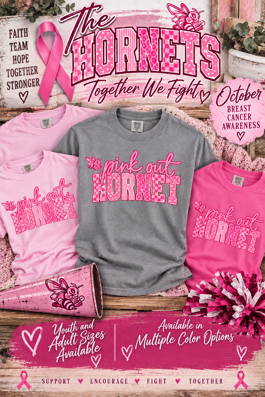 Pink Out Hornet Design 2