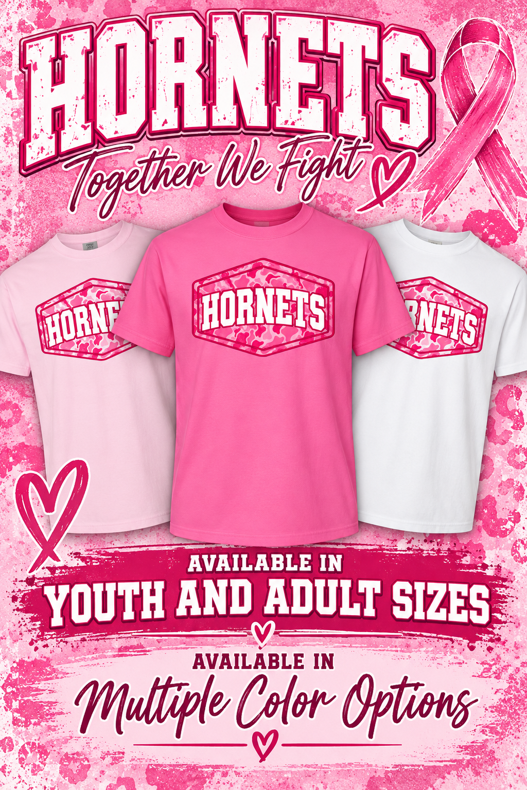 Pink Out Hornet Design 1