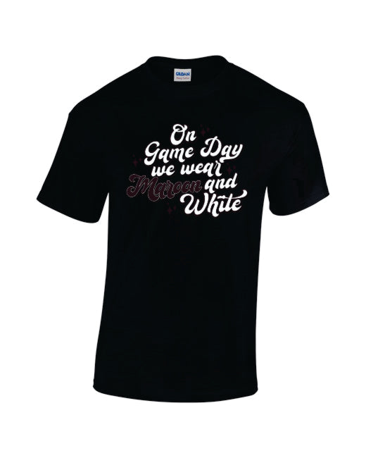 EC Game Day Maroon and White Cotton Tshirt