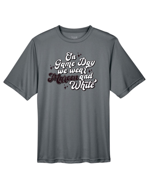 EC Game Day Maroon and White Drifit Tshirt