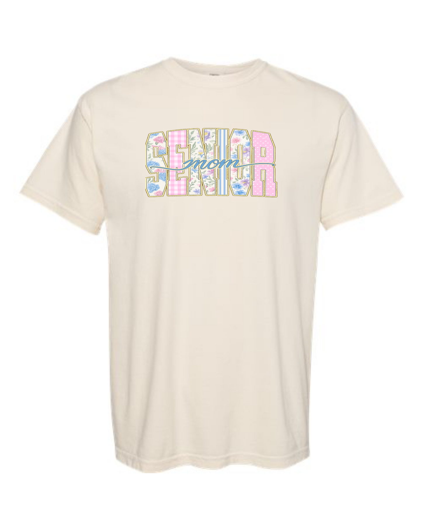 Senior Mom Blue Cursive