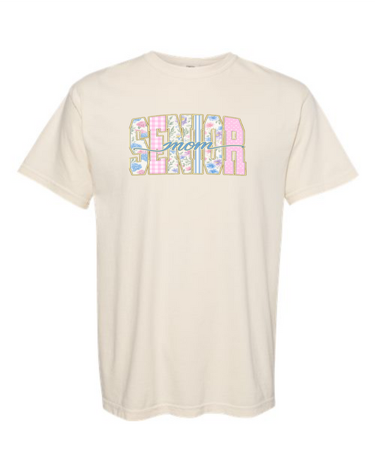 Senior Mom Blue Cursive